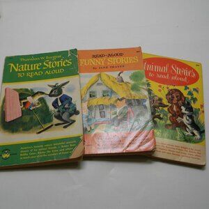 Vintage Wonder Read Aloud Books Animals, Nature and Funny 1950s-60s Set of 3